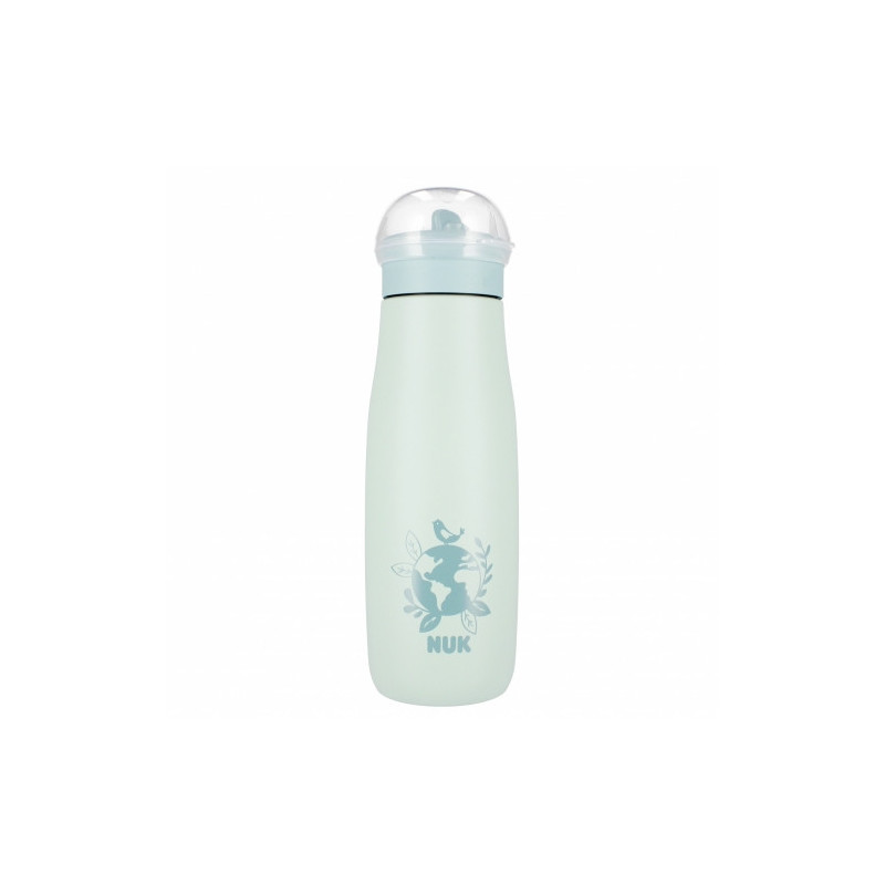 NUK 225328 Kubek ze stali nierdzewnej 500ml Mini +12m glob