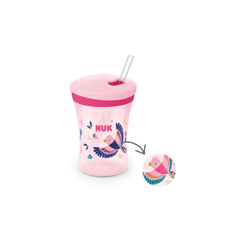 NUK 255574 Kubek niekapek EVOLUTION ACTION CUP 230 ml 12+ KAMELEON