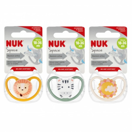 NUK 739479 Smoczek uspokajający 18-36 m SPACE
