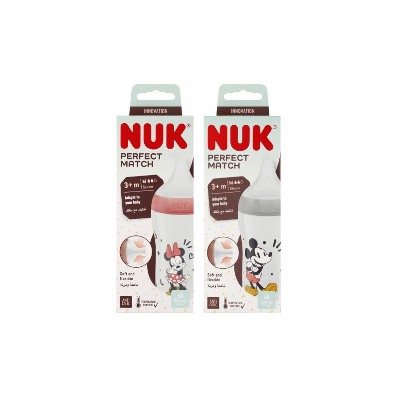 NUK 742036 Butelka silikonowa PP 260ml MICKEY