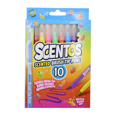 SCENTOS ST 20465 Pachnące flamastry - PĘDZELKI 10szt