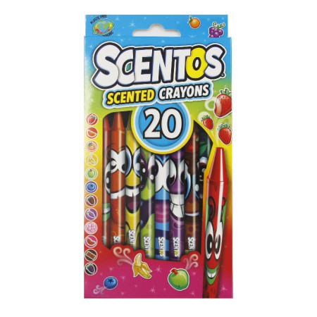SCENTOS ST 40277 Pachnące kredki świecowe 20szt