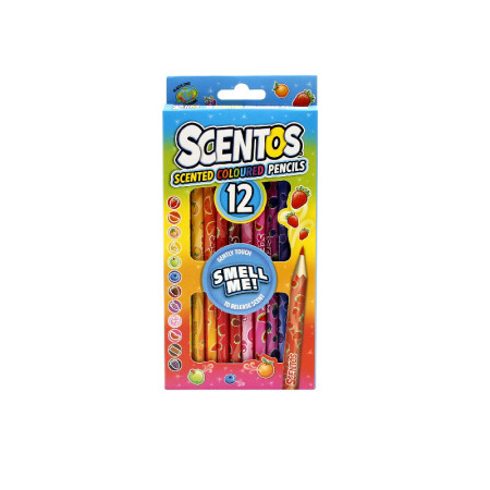 SCENTOS ST 40515 Pachnące kredki ołówkowe 12 szt