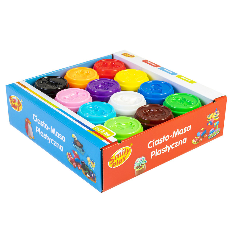 SMILY PLAY SP83348 Ciasto-masa plastyczna 12 szt