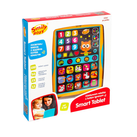 SMILY PLAY SP98276 Smart Tablet Zdobywam wiedzę z Kotem Ignacym