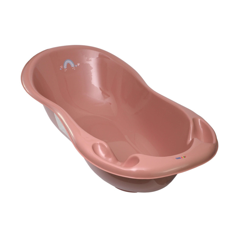 TEGA ME-005 ODPŁYW-123 Wanna 102 cm LUX METEO z odpływem różowy