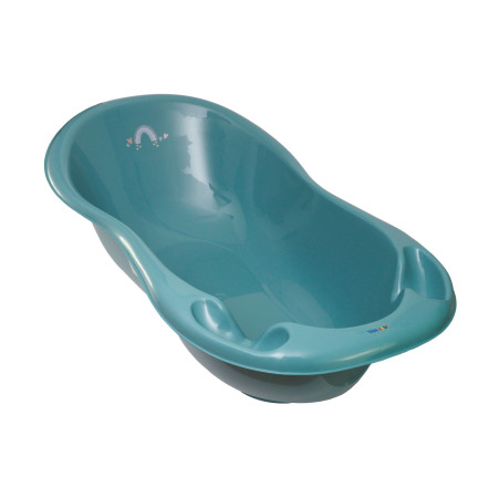 TEGA ME-005 ODPŁYW-165 Wanna 102 cm LUX METEO z odpływem turkusowy