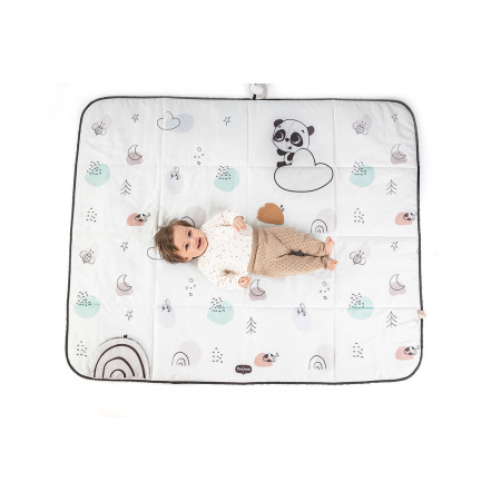 TINY LOVE TL12086000 Mata edukacyjna / podróżna XL DECOR czarno/biała