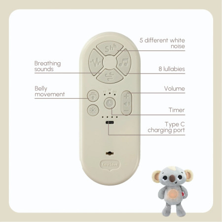 TINY LOVE TL130900 Oddychająca przytulanka Koala Snuggly Buddy