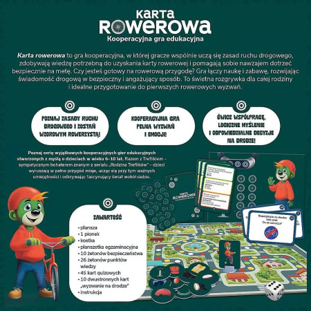 TREFL 02910 Gra Karta rowerowa / Rodzina Treflików