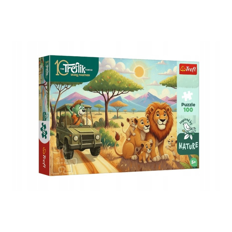 TREFL 16593 Puzzle 100 Lwy / Rodzina Treflików