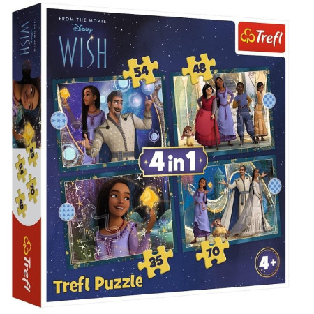 TREFL 34649 Puzzle 4w1 Marzenia się spełniają