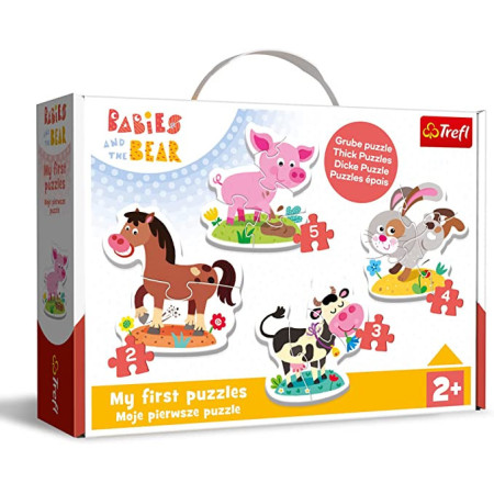 TREFL 36127 BABIES & BEAR Na farmie