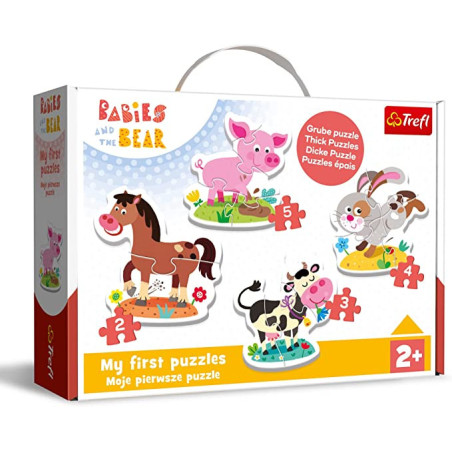 TREFL 36127 BABIES & BEAR Na farmie