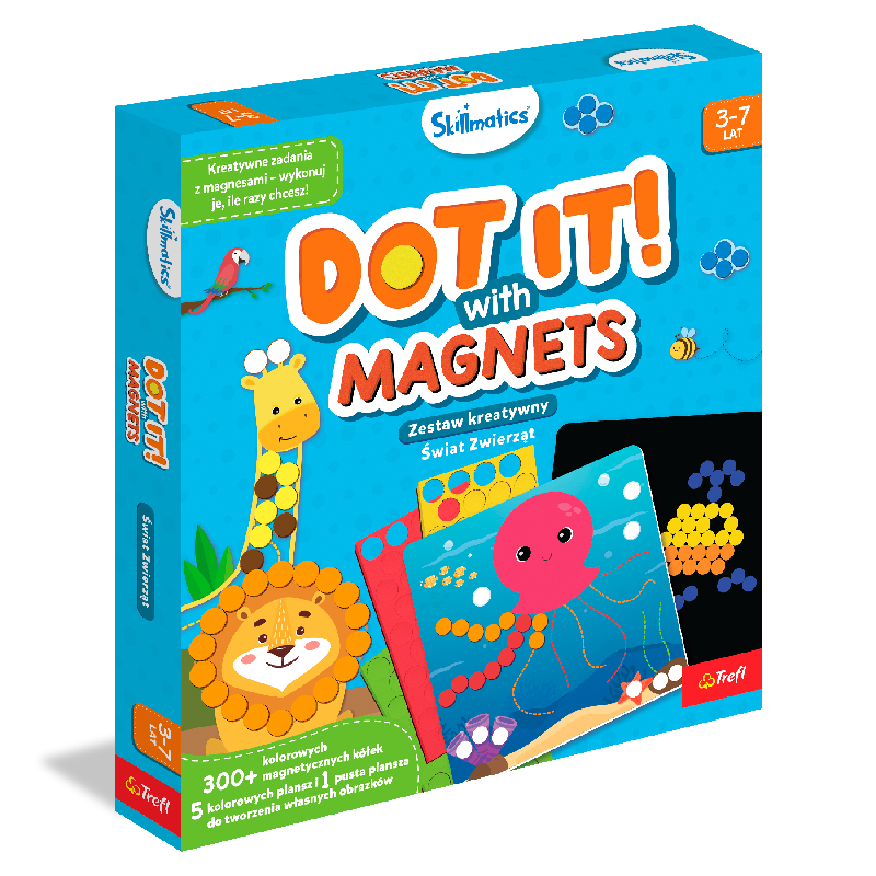 TREFL 62601 Skillmatics Zestaw kreatywny z magnesami Świat Zwierząt