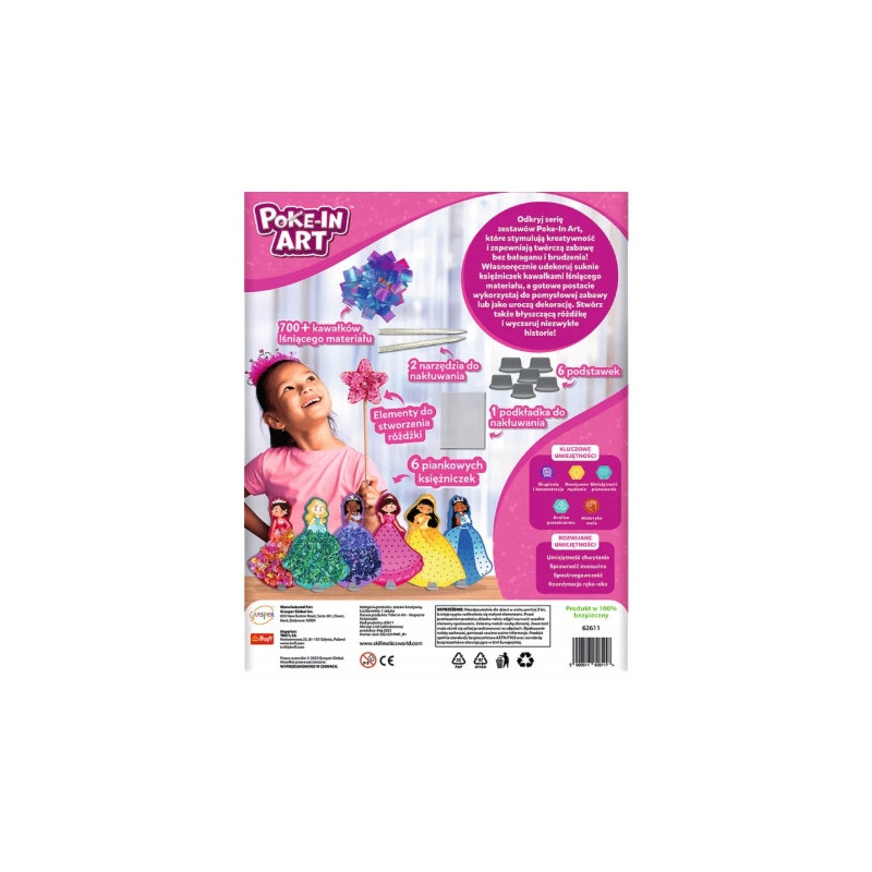 TREFL 62611 Skillmatics Poke-In Art Magiczne Księżniczki