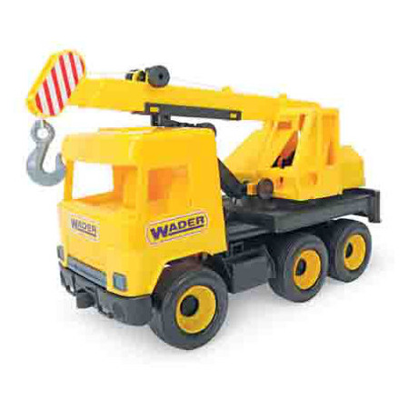 WADER 32122 Middle Truck - Dźwig żółty