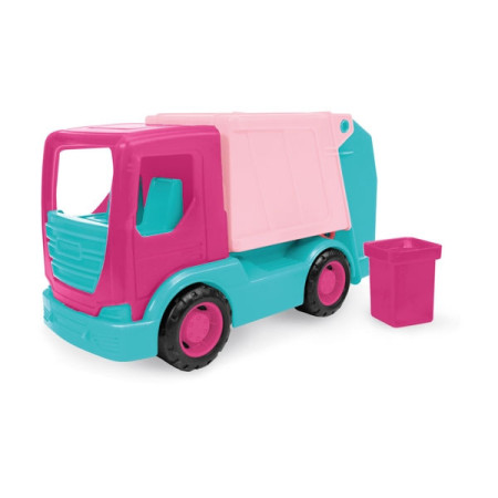 WADER 35331 Tech Truck Śmieciarka różowa