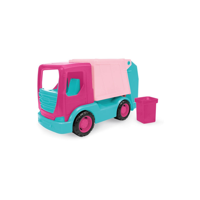 WADER 35331 Tech Truck Śmieciarka różowa