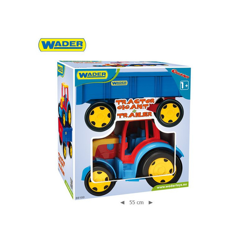 WADER 66100 Gigant - Traktor z Przyczepą